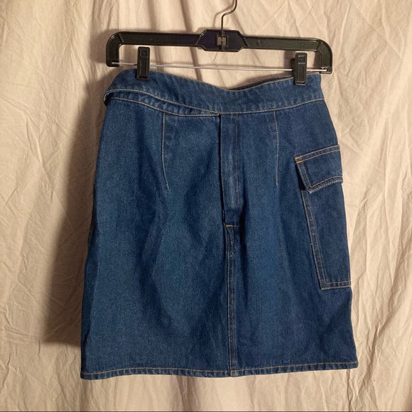 Anthropoligie Mari Slim Denim Mini Skirt NWOT - Picture 5 of 7
